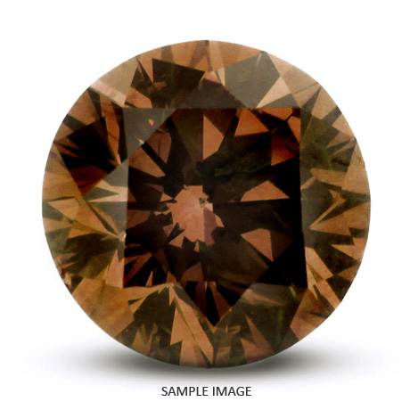1.51 Carat Excellent Cut Brown-VS1 Round Brilliant AGI Certified Loose Natural Diamond