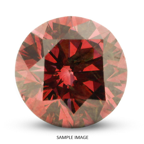 0.62 Carat Very Good Cut Pink-SI1 Round Brilliant AGI Certified Loose Natural Diamond