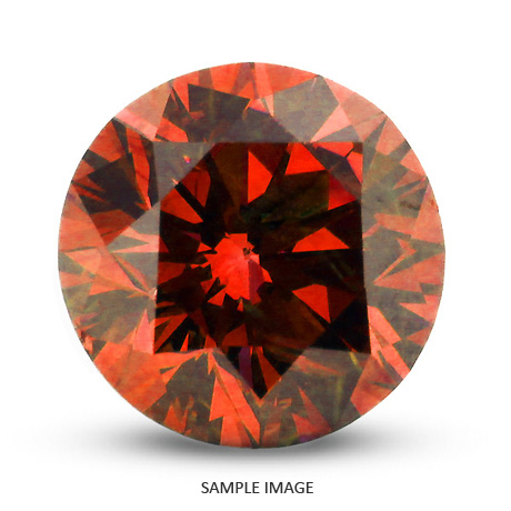 0.75 Carat Ideal Cut Red-VS2 Round Brilliant AGI Certified Loose Natural Diamond