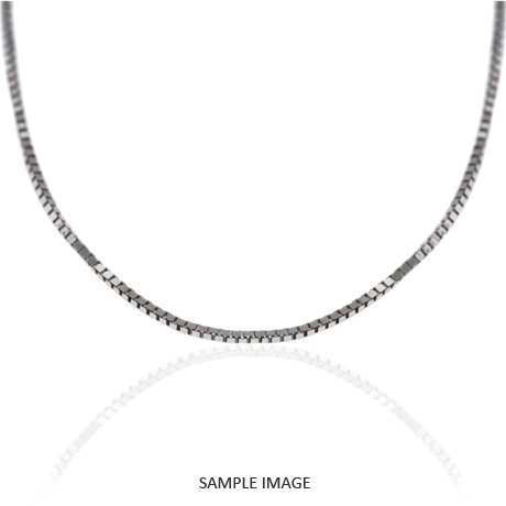 14k White Gold Small Box Chain from 