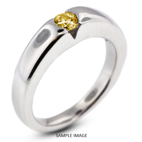 Tension Set Solitaire Diamond Engagement Ring 14k Yellow Gold 0.50