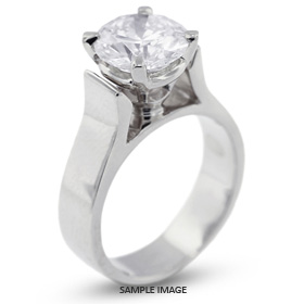 Platinum Cathedral Style Solitaire Engagement Ring 0.80ct F-VS1 Round Brilliant Diamond